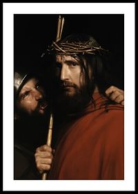 Christus met spottende soldaat door Carl Bloch-0