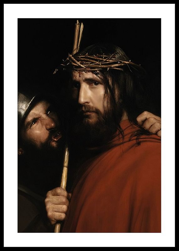 Christus met spottende soldaat door Carl Bloch-12