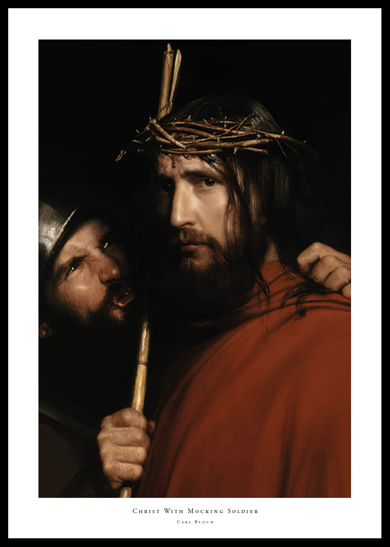 Chrystus z szyderczym żołnierzem Carl Bloch-12