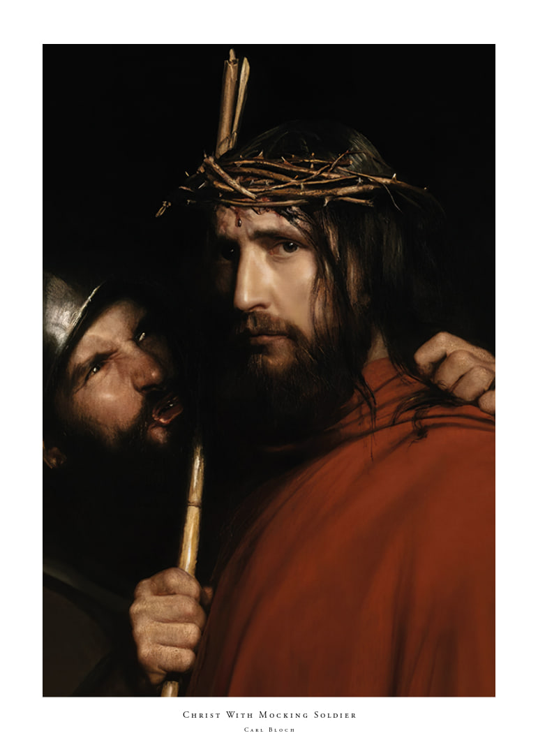 Christ With Mocking Soldier By Carl Bloch-12