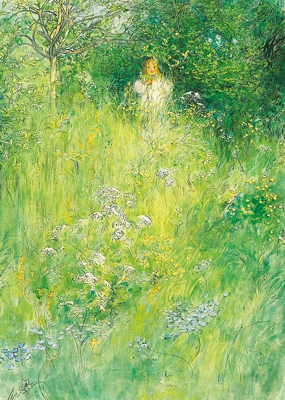 Uma fada (Kersti no prado), de Carl Larsson-12