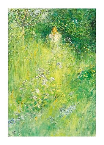 Poster A Fairy (Kersti In The Meadow) By Carl Larsson
