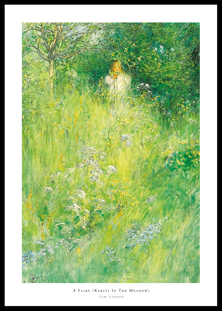 A Fairy (Kersti In The Meadow) By Carl Larsson-12
