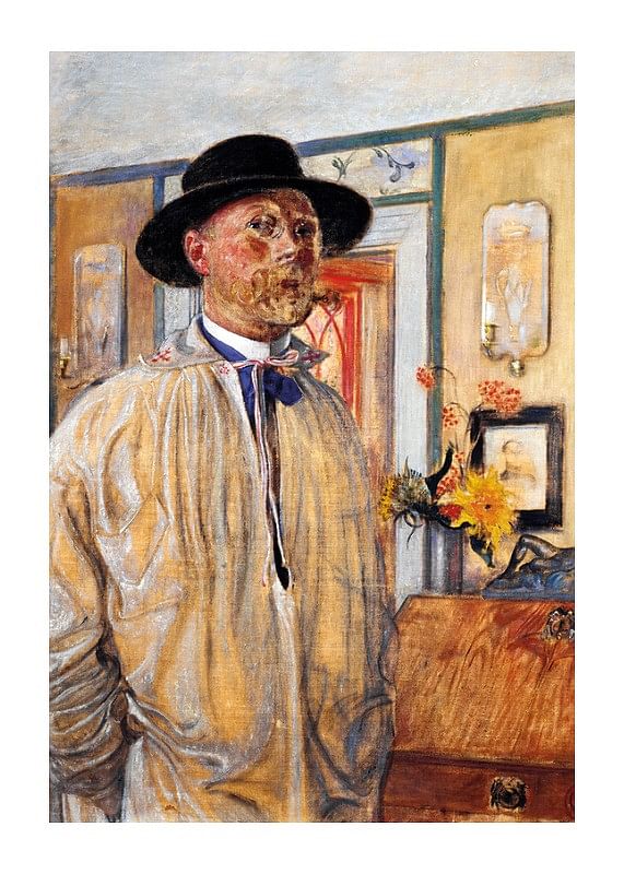 Plagát Self-Portrait By Carl Larsson