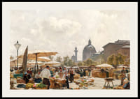 The Naschmarkt In Vienna By Carl Moll-4