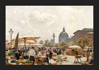 The Naschmarkt In Vienna By Carl Moll-7