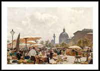 The Naschmarkt In Vienna By Carl Moll-2