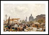 Le Naschmarkt à Vienne Par Carl Moll-0