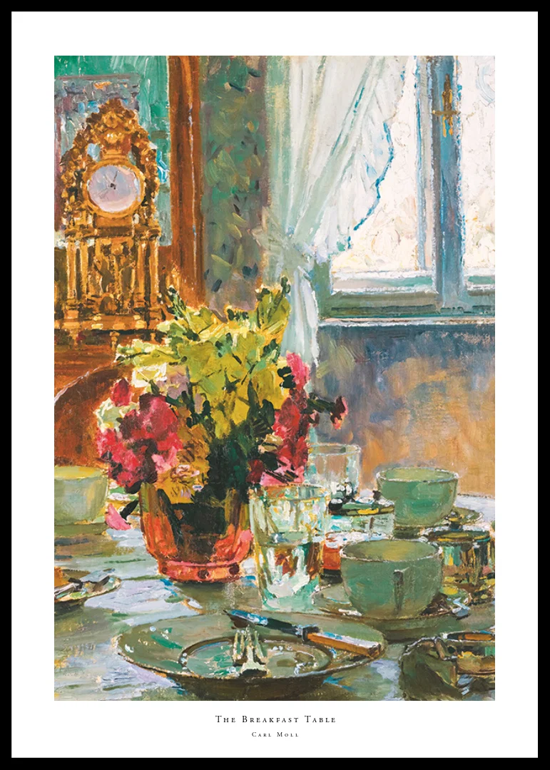 The Breakfast Table By Carl Moll-12