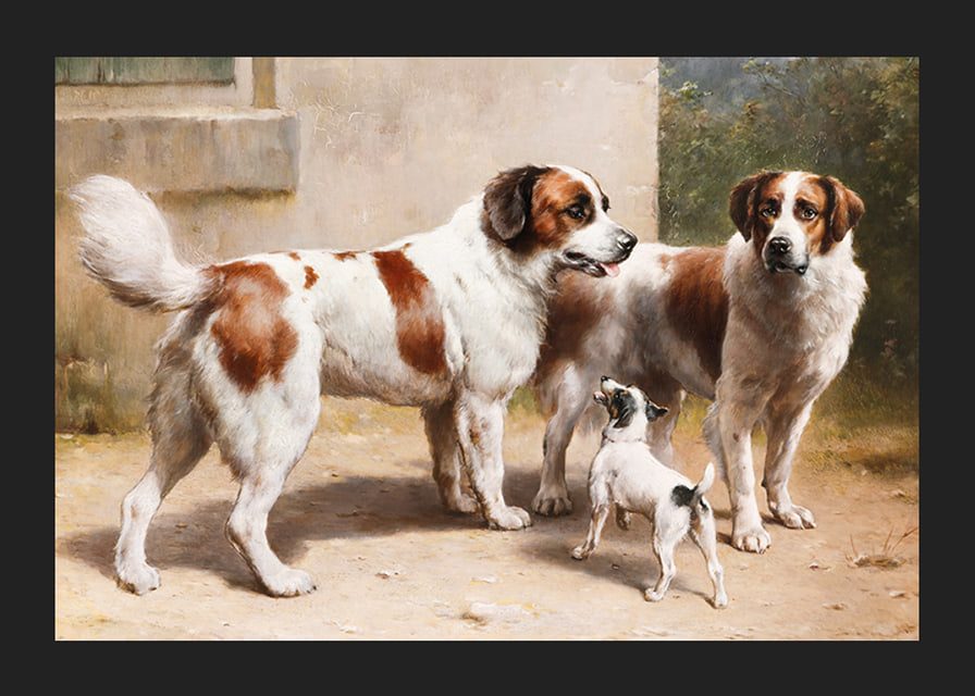 Drei Hunde By Carl Reichert-12