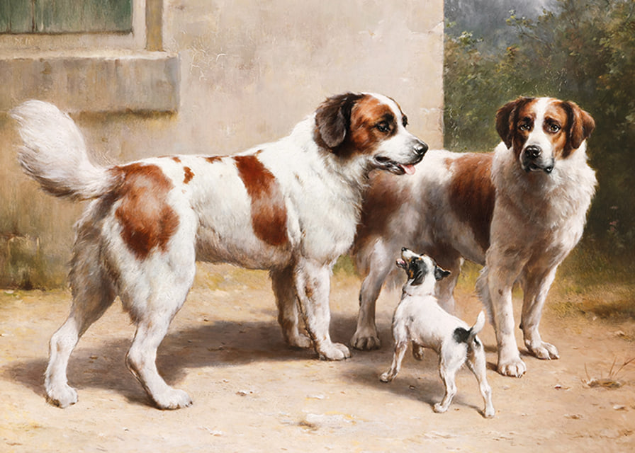 Drei Hunde By Carl Reichert-12