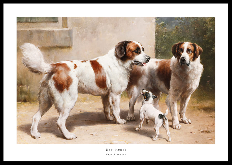 Drei Hunde By Carl Reichert-12