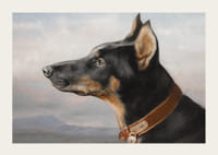 Portrait of a Doberman by Carl Reichert-5