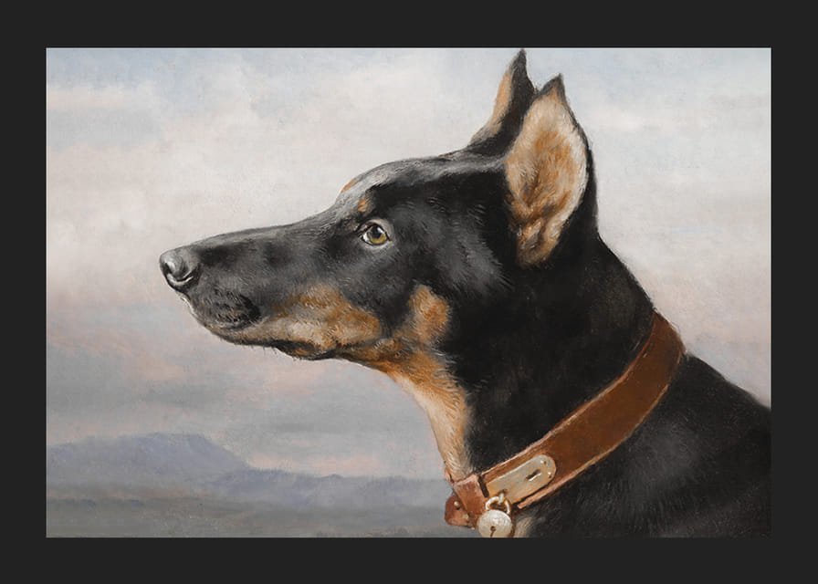 Portrait of a Doberman by Carl Reichert-12