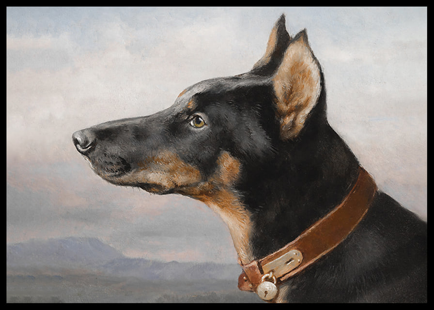 Portrait of a Doberman by Carl Reichert-12