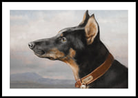 Portrait of a Doberman by Carl Reichert-2