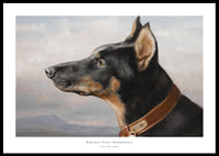 Portrait of a Doberman by Carl Reichert-0