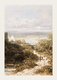 Paysage avec rivière par Carl Spitzweg-5