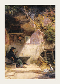 The Hermit In Front Of His Retreat By Carl Spitzweg-5