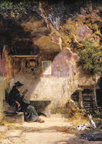 The Hermit In Front Of His Retreat By Carl Spitzweg-9