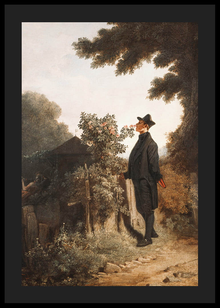 L'amant des roses de Carl Spitzweg-12