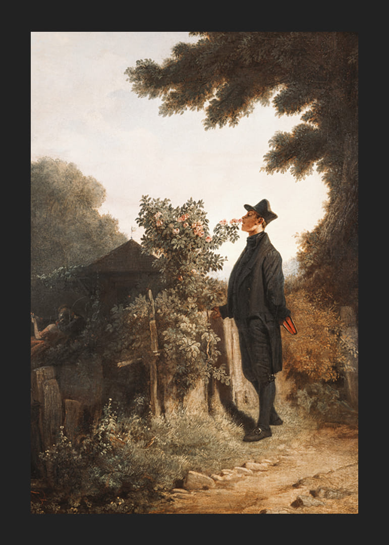 L'amant des roses de Carl Spitzweg-12