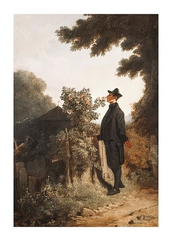 Affiche The Rose Lover By Carl Spitzweg