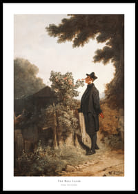 The Rose Lover By Carl Spitzweg-0