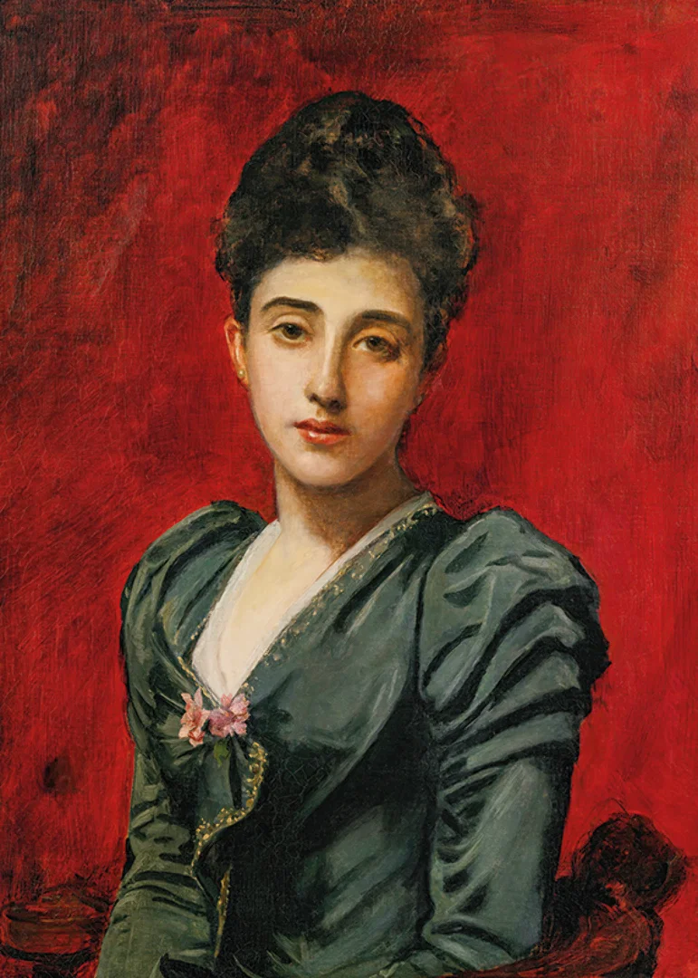Portrait Of The Countess Lily De Roussy De Sales By Carolus Duran-12