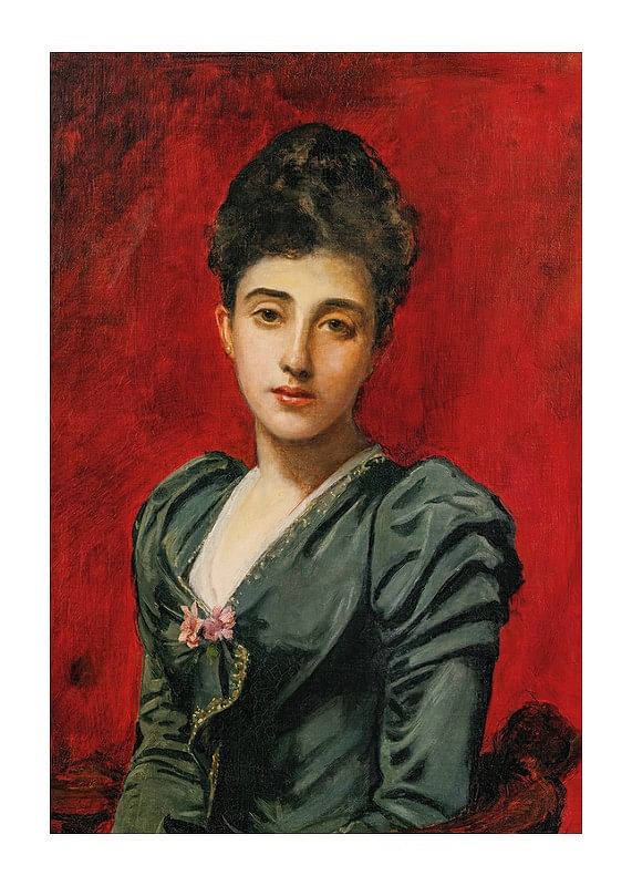 Plagát Portrait Of The Countess Lily De Roussy De Sales By Carolus Duran