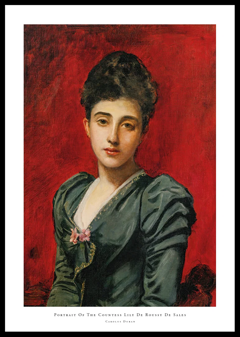 Portrait Of The Countess Lily De Roussy De Sales By Carolus Duran-12