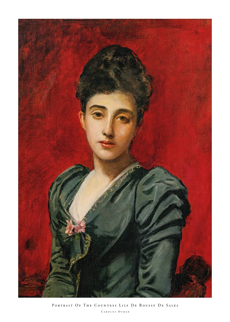 Portrait Of The Countess Lily De Roussy De Sales By Carolus Duran-12