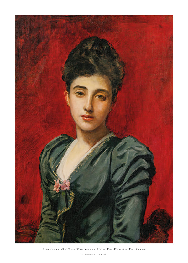 Plakatas Portrait Of The Countess Lily De Roussy De Sales By Carolus Duran