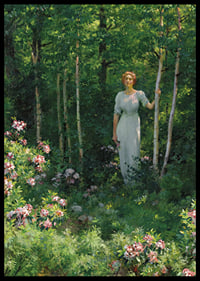 The Edge Of The Woods By Charles Courtney Curran-8