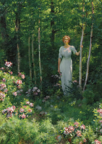 The Edge Of The Woods By Charles Courtney Curran-9