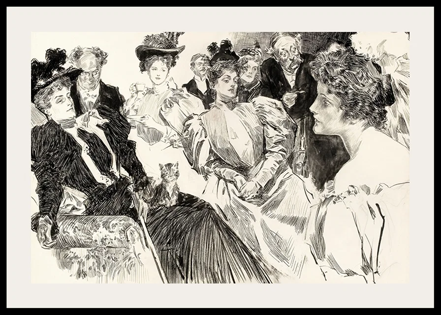 Tea Room By Charles Dana Gibson-12