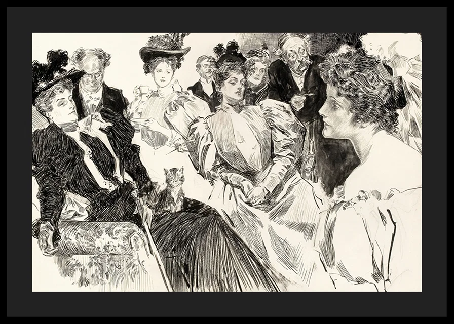 Tea Room By Charles Dana Gibson-12