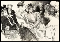 Tea Room By Charles Dana Gibson-8