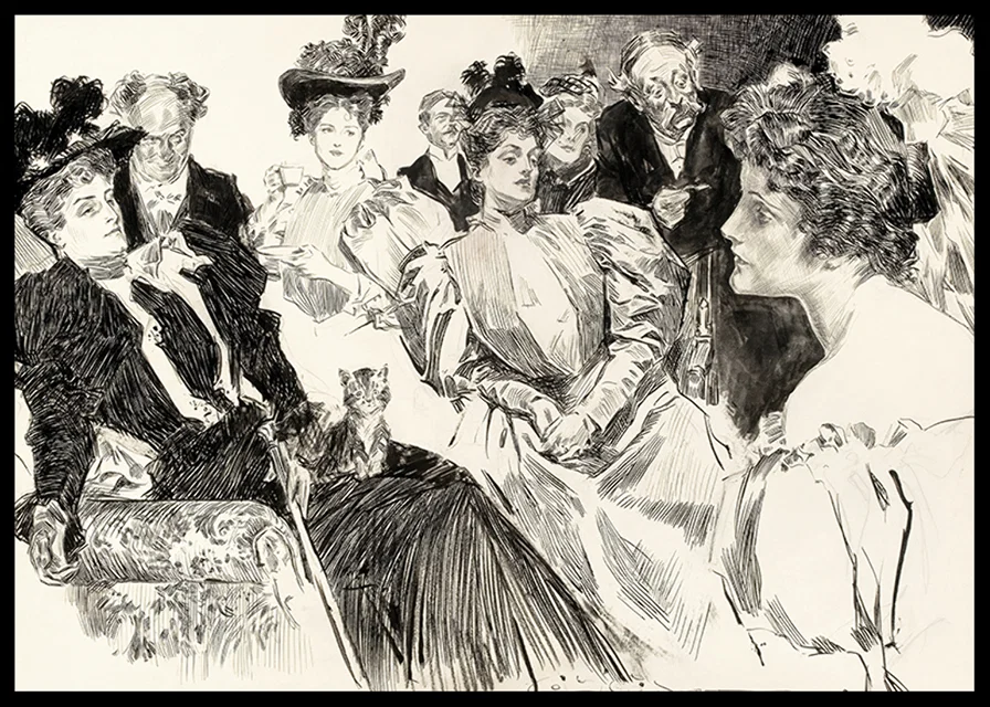 Tea Room By Charles Dana Gibson-12