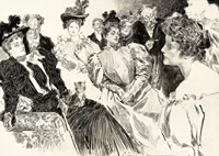 Tea Room By Charles Dana Gibson-9