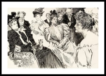 Affiche Tea Room By Charles Dana Gibson