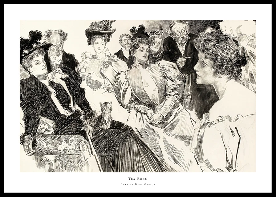Tea Room By Charles Dana Gibson-12