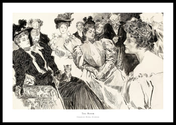 Affiche Tea Room By Charles Dana Gibson