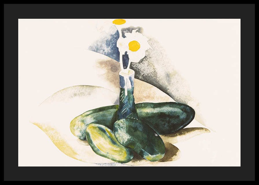 Charles Demuth agurkai ir ramunėlių kolba-12