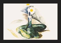 Cucumbers And A Flask of Daisies By Charles Demuth-7