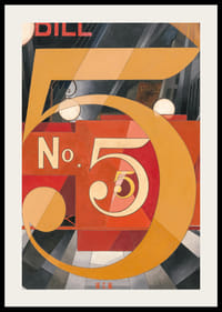 J'ai vu le chiffre 5 en or de Charles Demuth-4