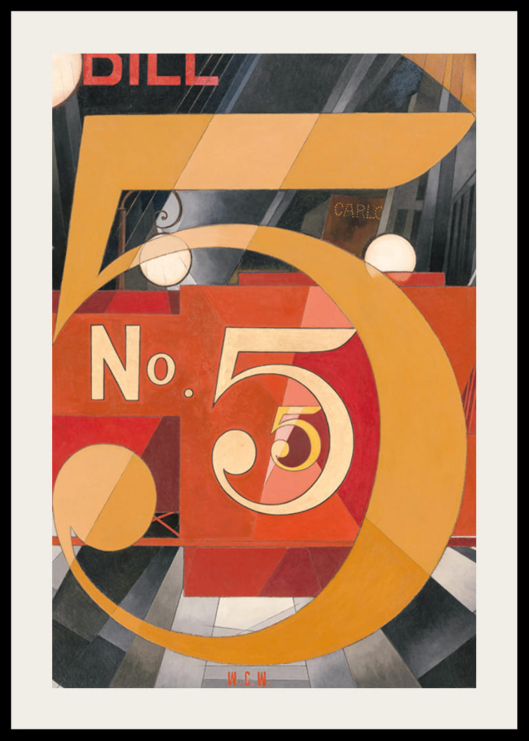 J'ai vu le chiffre 5 en or de Charles Demuth-12