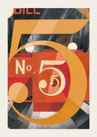 J'ai vu le chiffre 5 en or de Charles Demuth-5