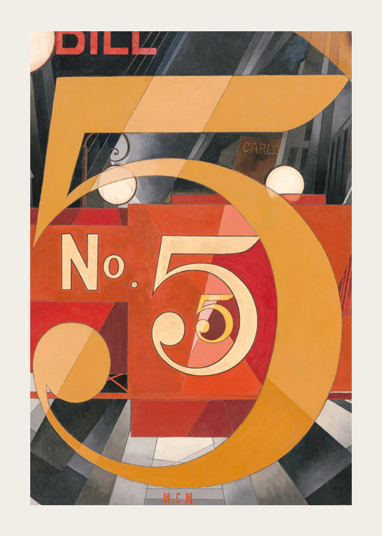 J'ai vu le chiffre 5 en or de Charles Demuth-12