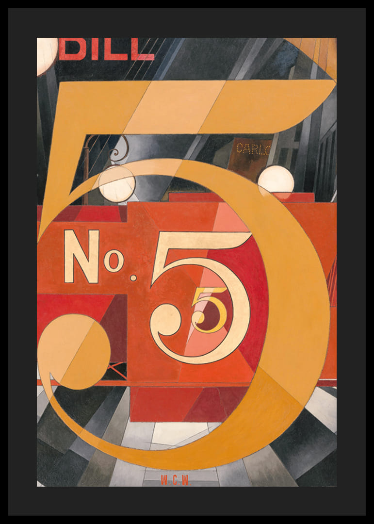 J'ai vu le chiffre 5 en or de Charles Demuth-12